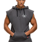 Gorilla Wear Huntley Sleeveless Hoodie, dark grey
