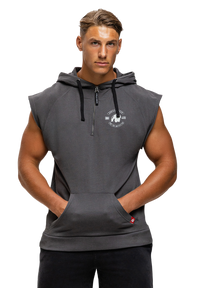 Gorilla Wear Huntley Sleeveless Hoodie, dark grey