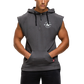 Gorilla Wear Huntley Sleeveless Hoodie, dark grey