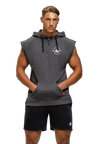 Gorilla Wear Huntley Sleeveless Hoodie, dark grey