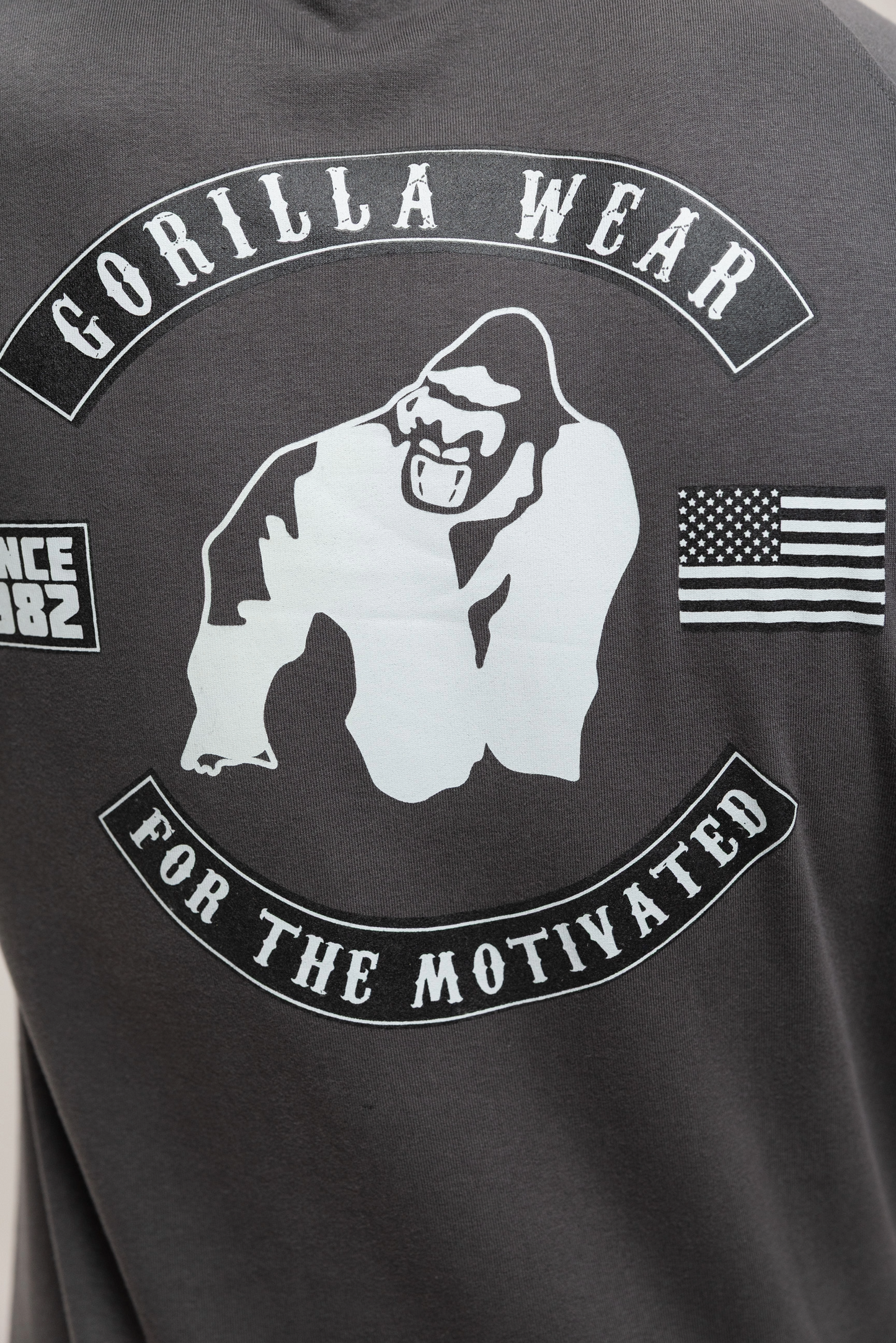 Gorilla Wear Huntley Sleeveless Hoodie, dark grey