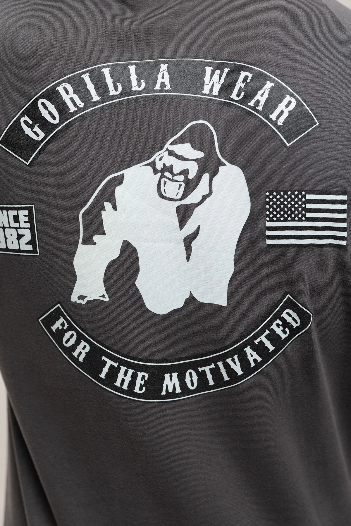 Gorilla Wear Huntley Sleeveless Hoodie, dark grey