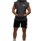 Gorilla Wear Huntley Sleeveless Hoodie, dark grey