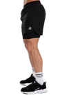Gorilla Wear Cortez 2-In-1 Shorts, black
