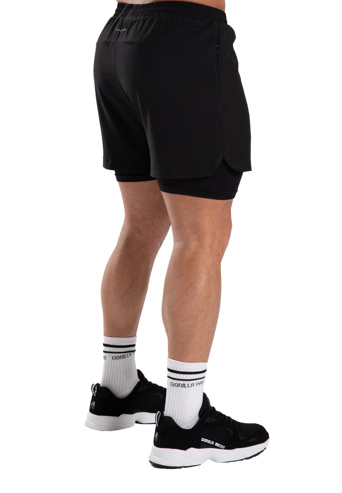 Gorilla Wear Cortez 2-In-1 Shorts, black