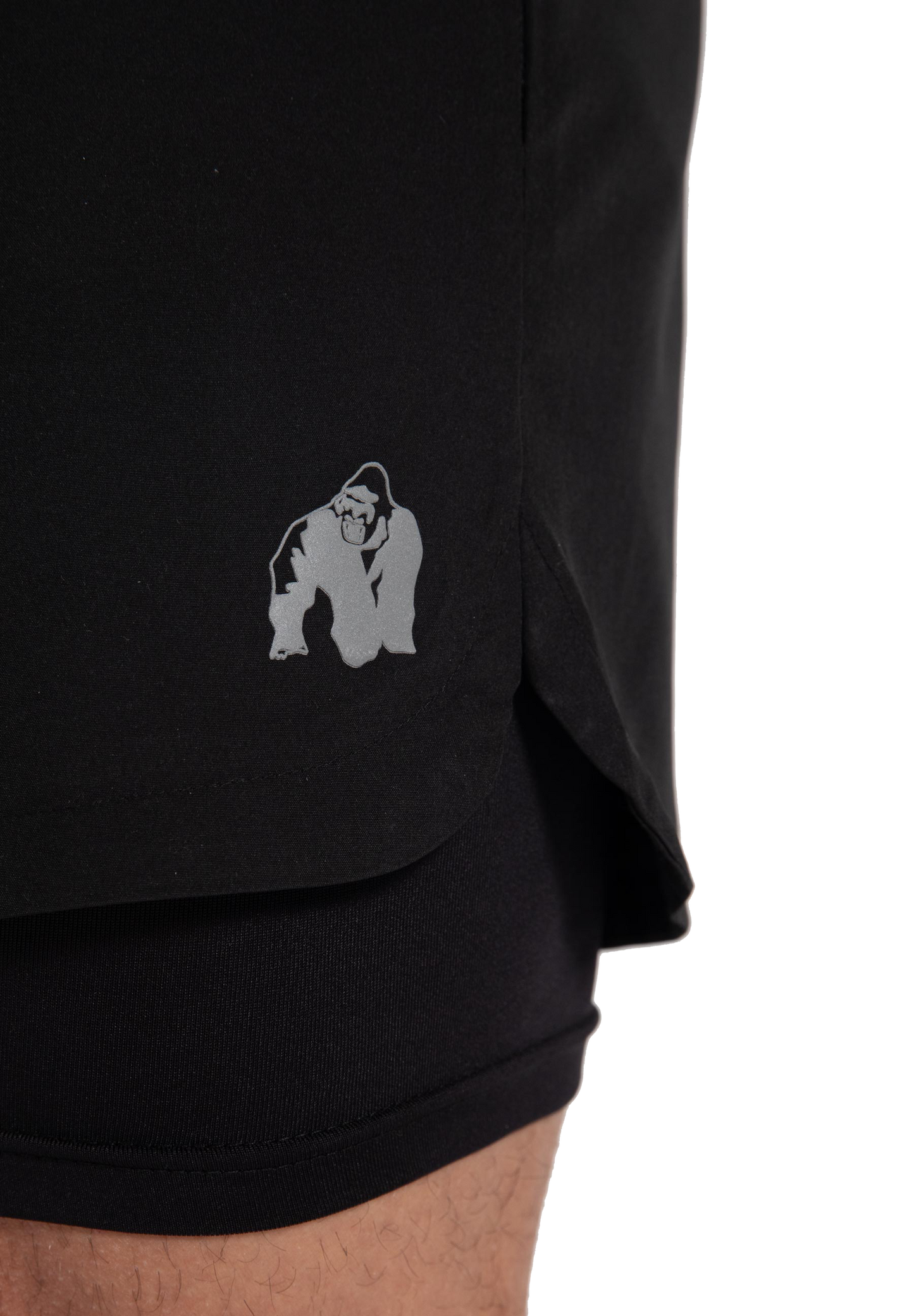 Gorilla Wear Cortez 2-In-1 Shorts, black