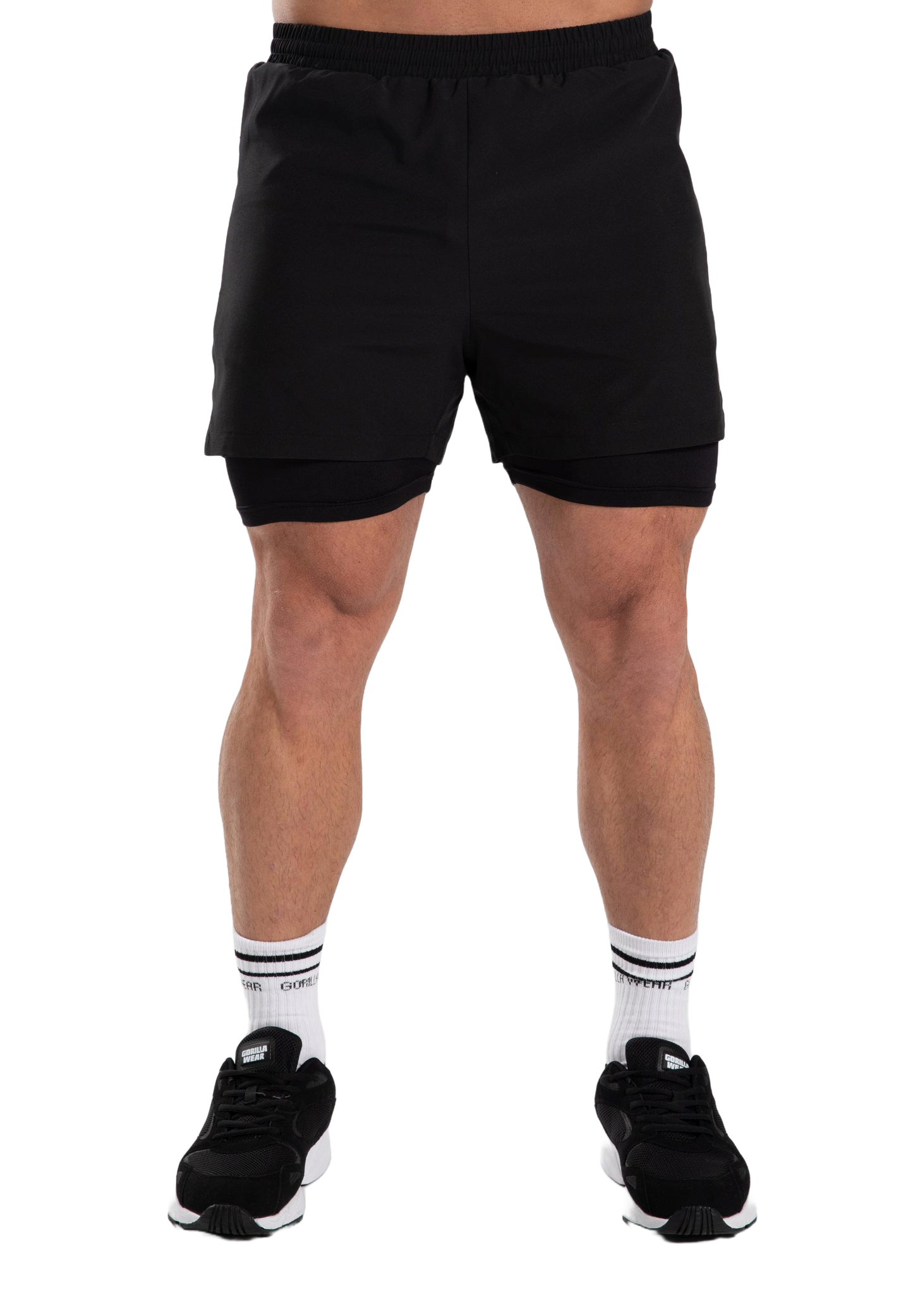 Gorilla Wear Cortez 2-In-1 Shorts, black