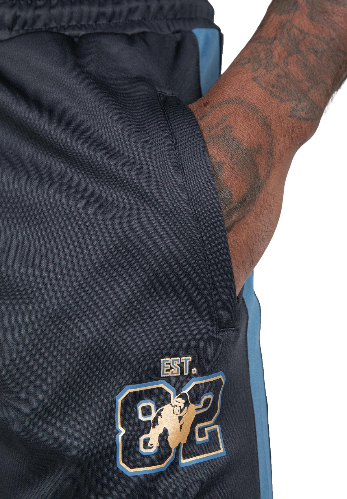 Gorilla Wear Devon Training Pants, grey/blue