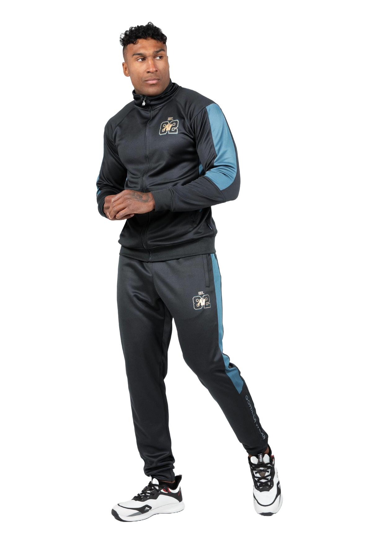 Gorilla Wear Devon Training Pants, grey/blue