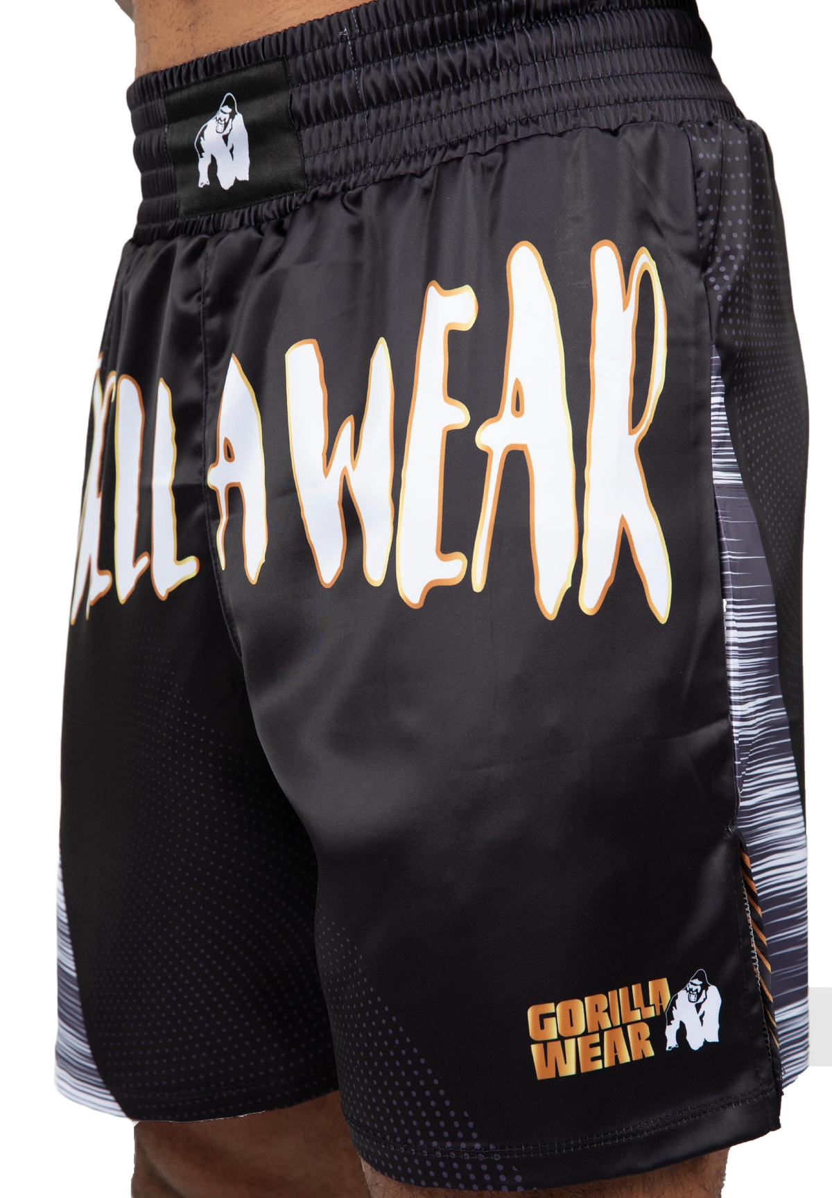 Gorilla Wear Clayton Boxing Shorts, black/gold