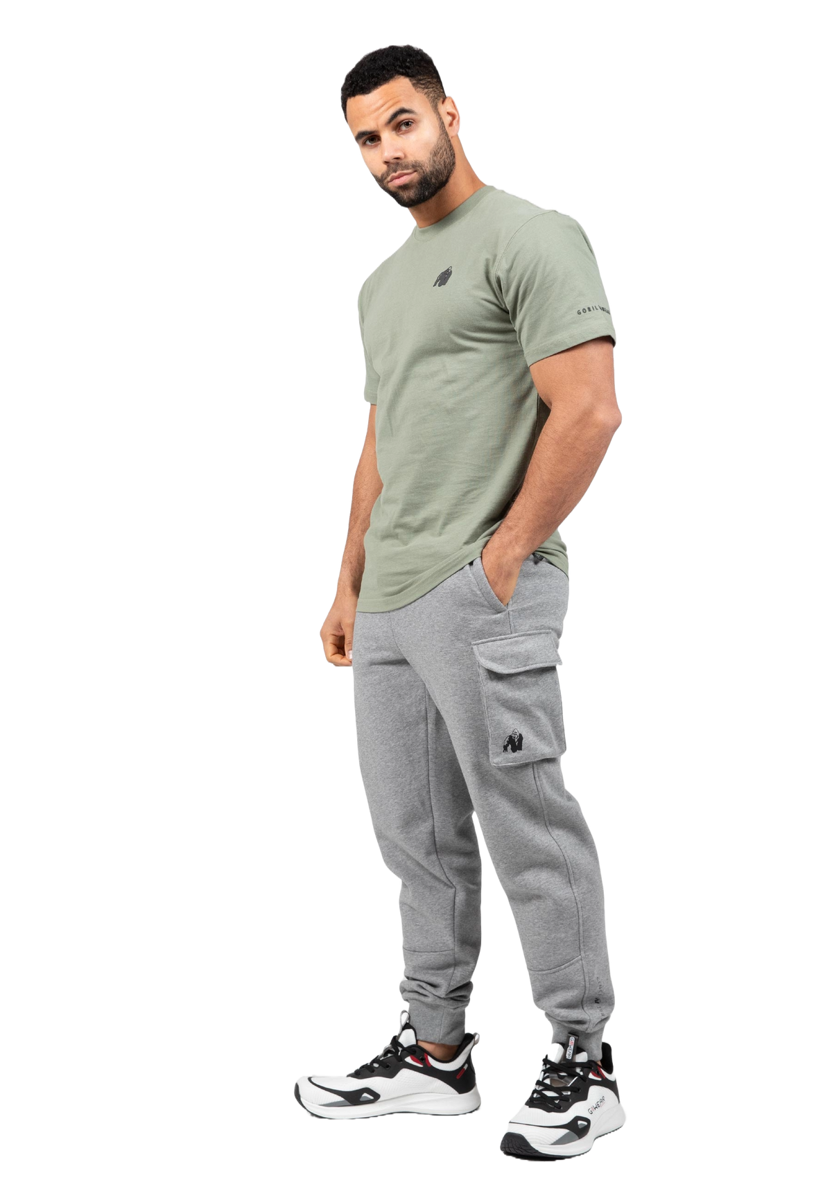 Gorilla Wear Hudson Cargo Sweatpants, grey melange