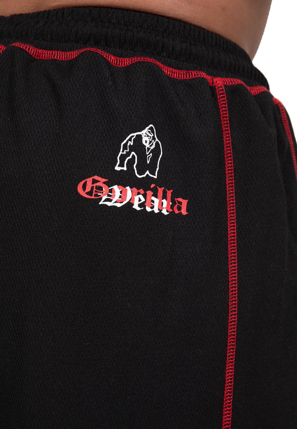 Gorilla Wear Marlow Mesh Pants, black/red