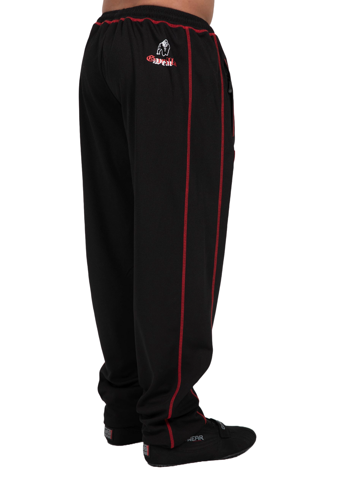 Gorilla Wear Marlow Mesh Pants, black/red