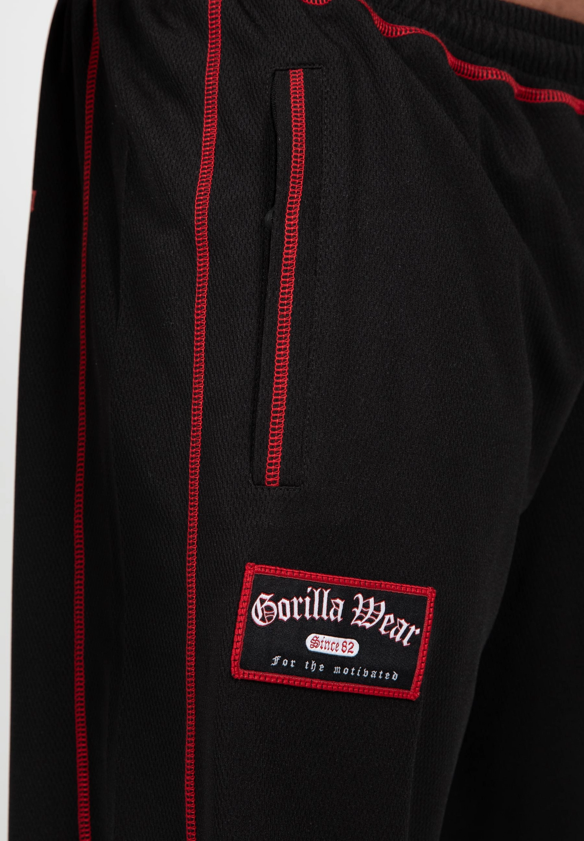 Gorilla Wear Marlow Mesh Shorts, black/red