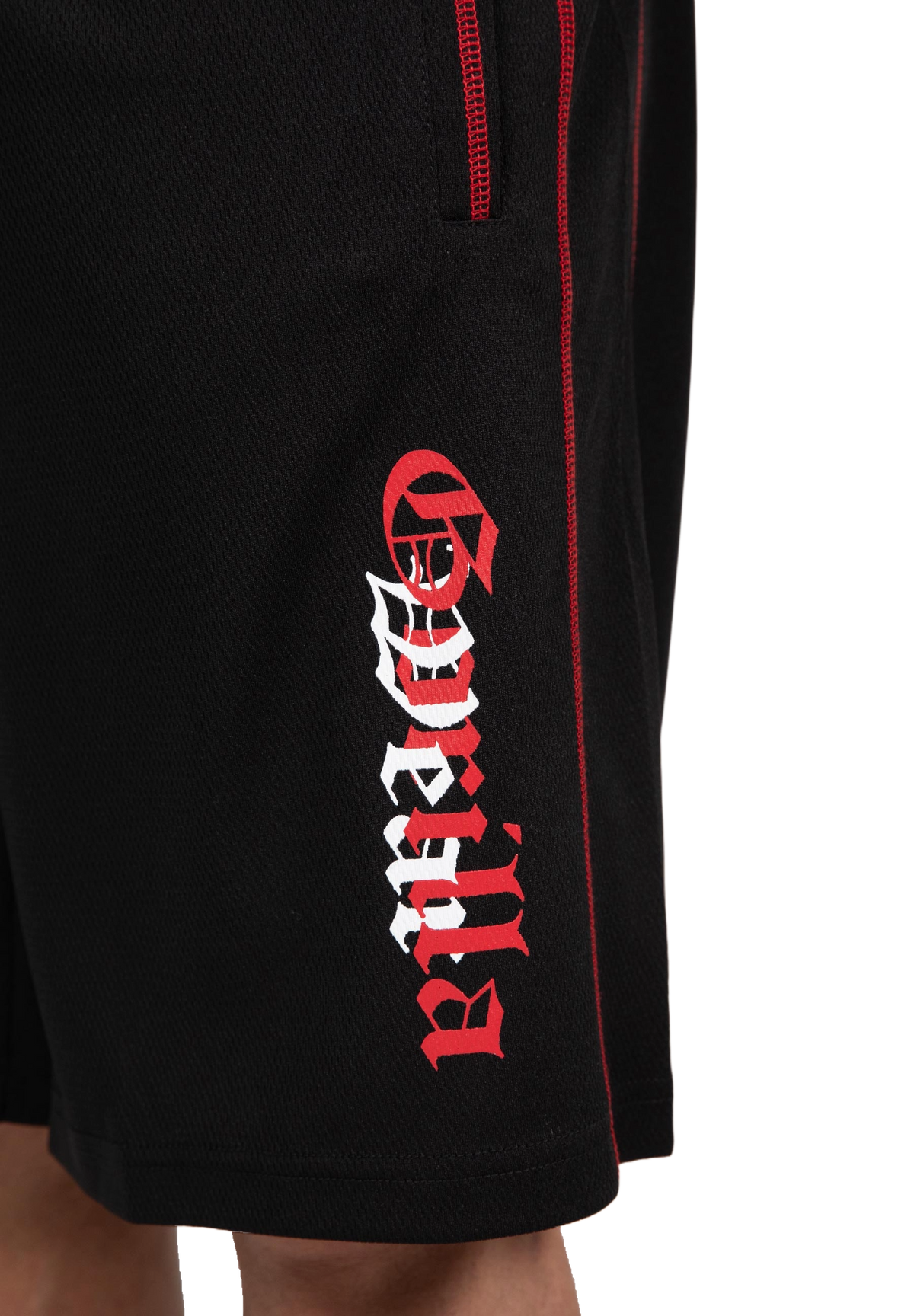 Gorilla Wear Marlow Mesh Shorts, black/red