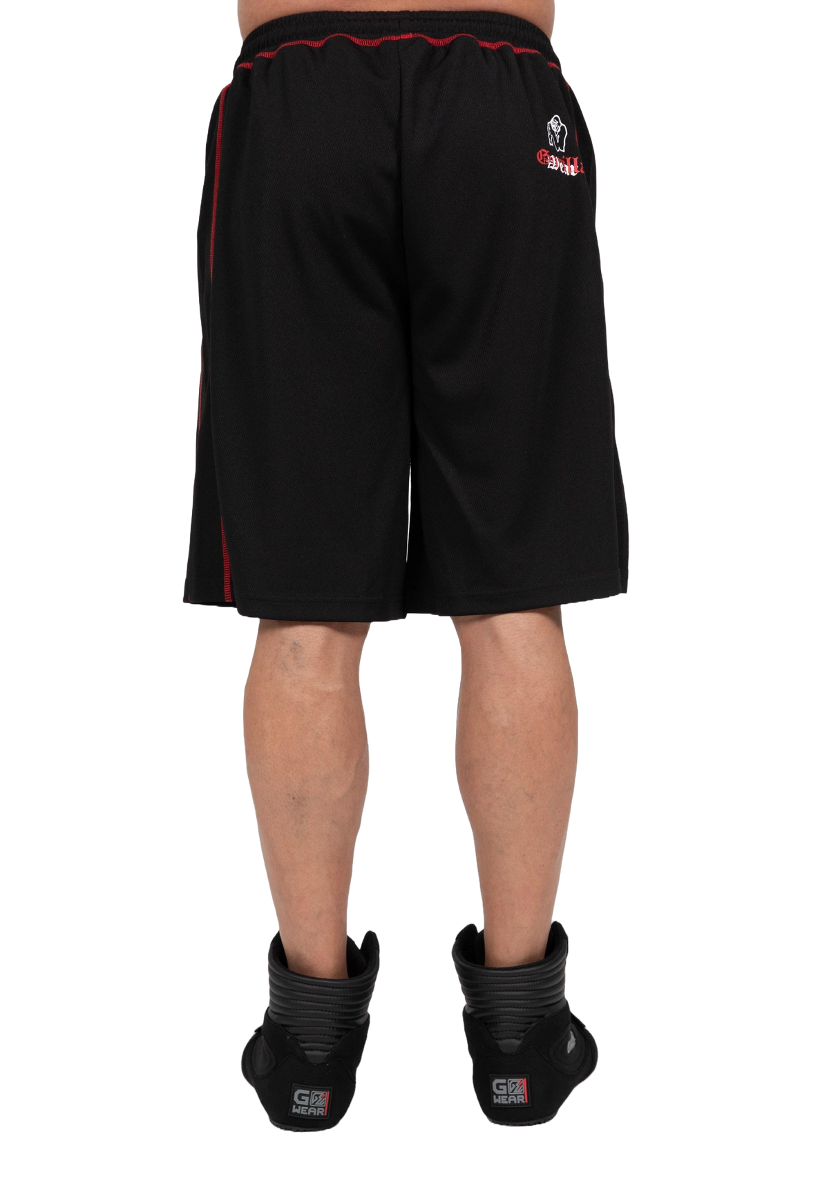Gorilla Wear Marlow Mesh Shorts, black/red