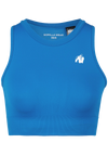 Gorilla Wear Olivia Seamless Crop Top, blue
