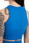 Gorilla Wear Olivia Seamless Crop Top, blue