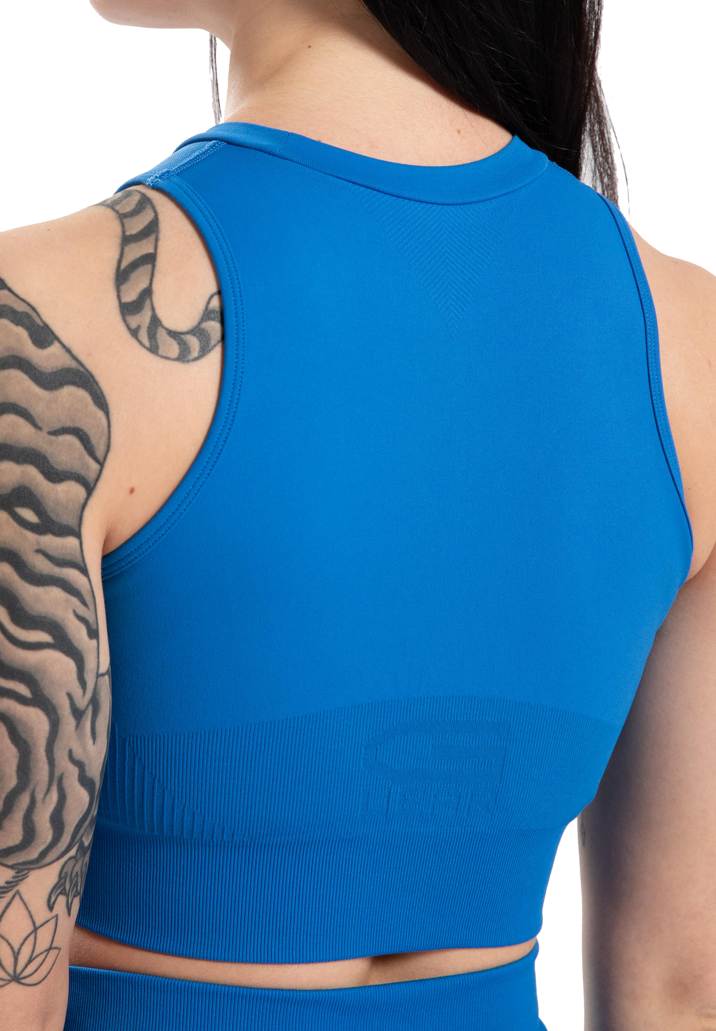 Gorilla Wear Olivia Seamless Crop Top, blue