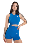Gorilla Wear Olivia Seamless Crop Top, blue
