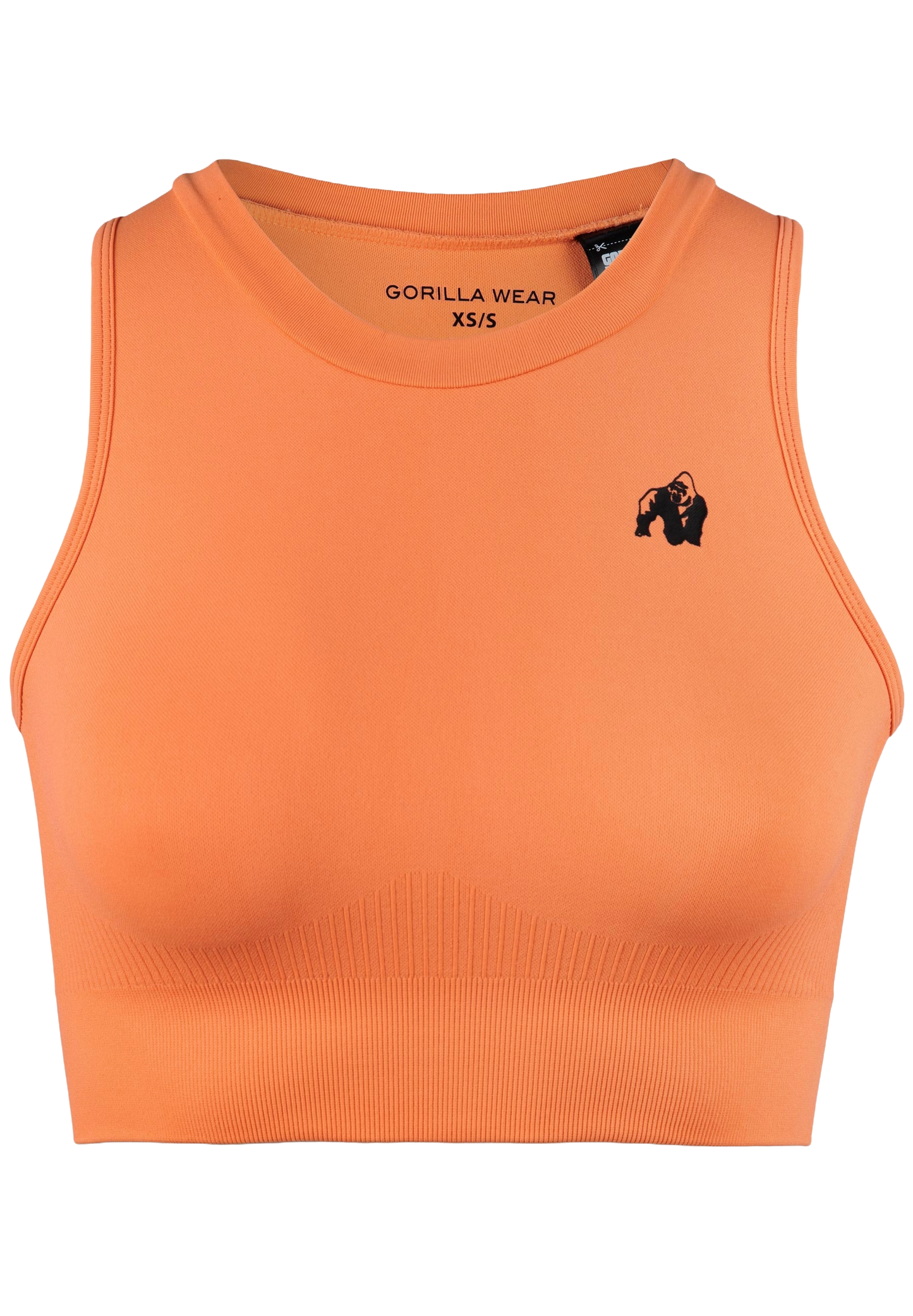 Gorilla Wear Olivia Seamless Crop Top, peach