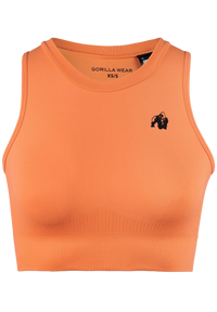 Gorilla Wear Olivia Seamless Crop Top, peach