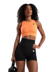 Gorilla Wear Olivia Seamless Crop Top, peach