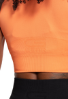 Gorilla Wear Olivia Seamless Crop Top, peach