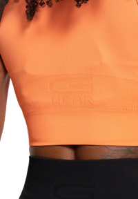 Gorilla Wear Olivia Seamless Crop Top, peach