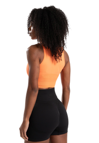 Gorilla Wear Olivia Seamless Crop Top, peach