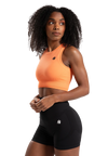 Gorilla Wear Olivia Seamless Crop Top, peach