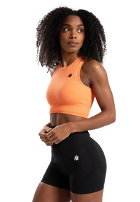 Gorilla Wear Olivia Seamless Crop Top, peach