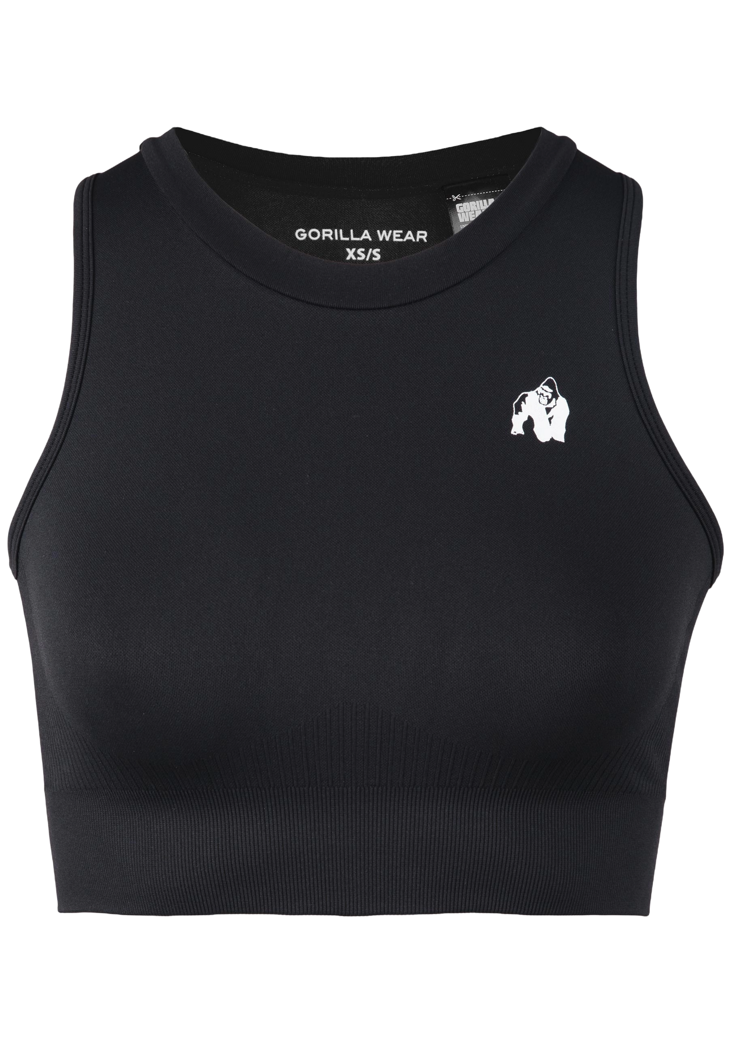 Gorilla Wear Olivia Seamless Crop Top, black