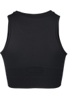Gorilla Wear Olivia Seamless Crop Top, black
