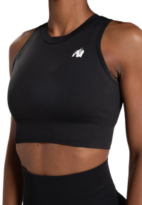 Gorilla Wear Olivia Seamless Crop Top, black