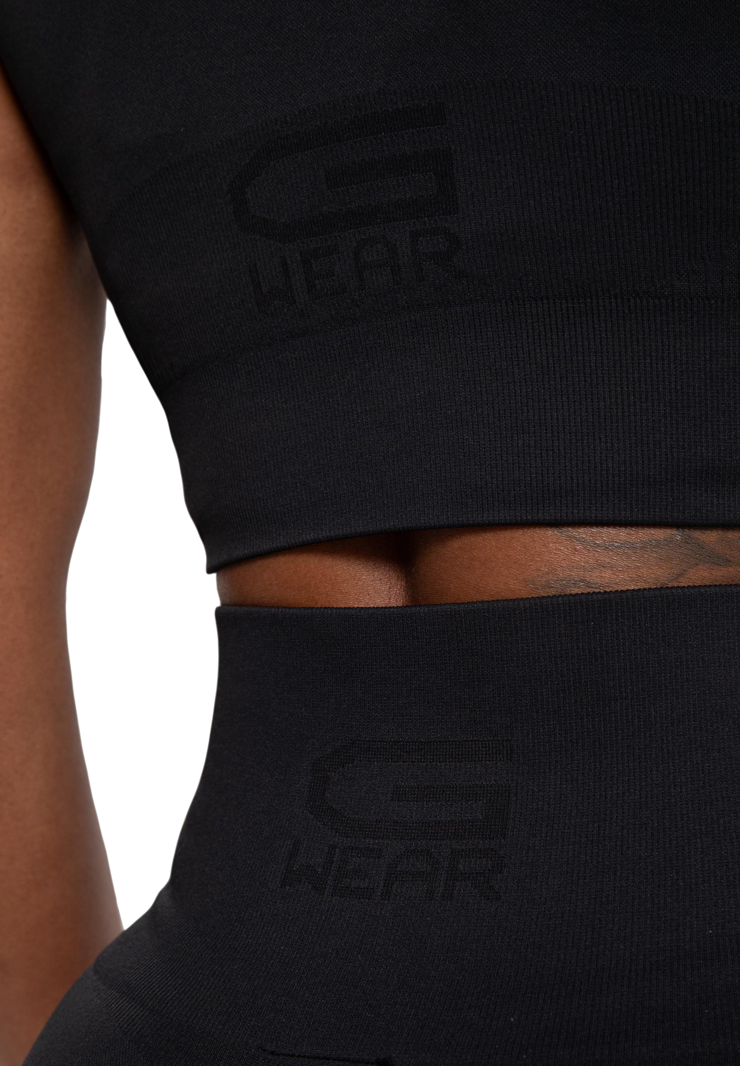 Gorilla Wear Olivia Seamless Crop Top, black