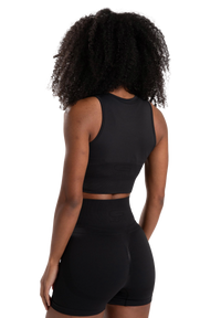 Gorilla Wear Olivia Seamless Crop Top, black