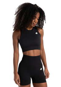 Gorilla Wear Olivia Seamless Crop Top, black