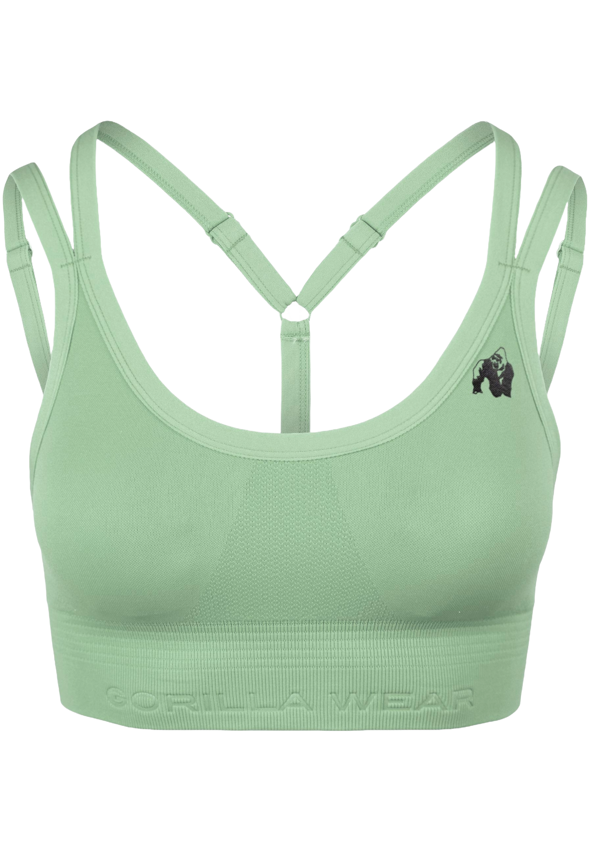 Gorilla Wear Whitney Seamless Sports Bra, green