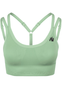 Gorilla Wear Whitney Seamless Sports Bra, green