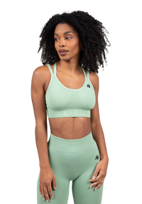 Gorilla Wear Whitney Seamless Sports Bra, green