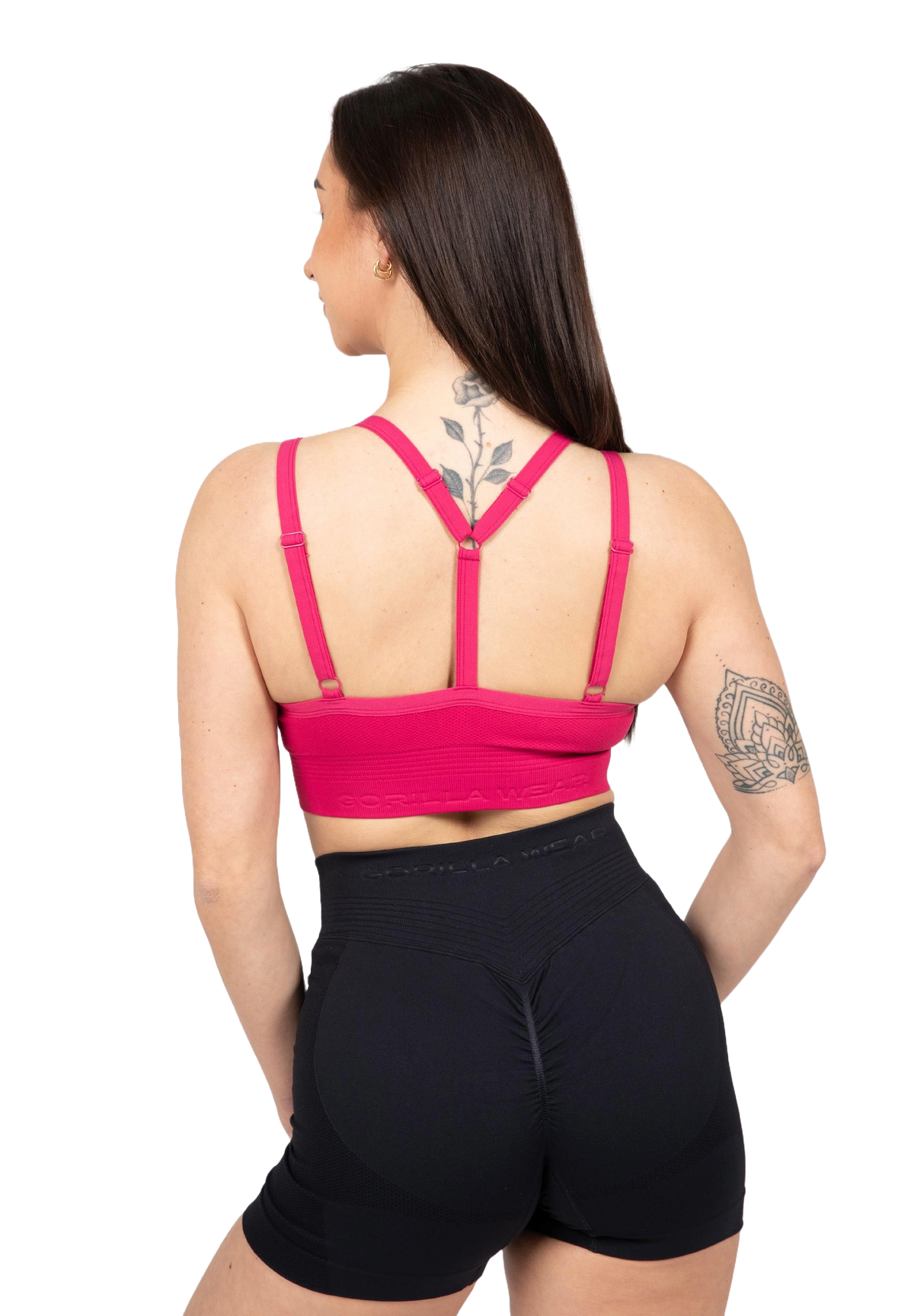 Gorilla Wear Whitney Seamless Sports Bra, pink