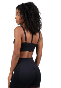 Gorilla Wear Whitney Seamless Sports Bra, black