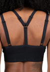 Gorilla Wear Whitney Seamless Sports Bra, black