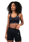 Gorilla Wear Whitney Seamless Sports Bra, black