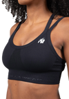 Gorilla Wear Whitney Seamless Sports Bra, black