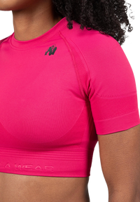 Gorilla Wear Whitney Seamless Crop Top, pink