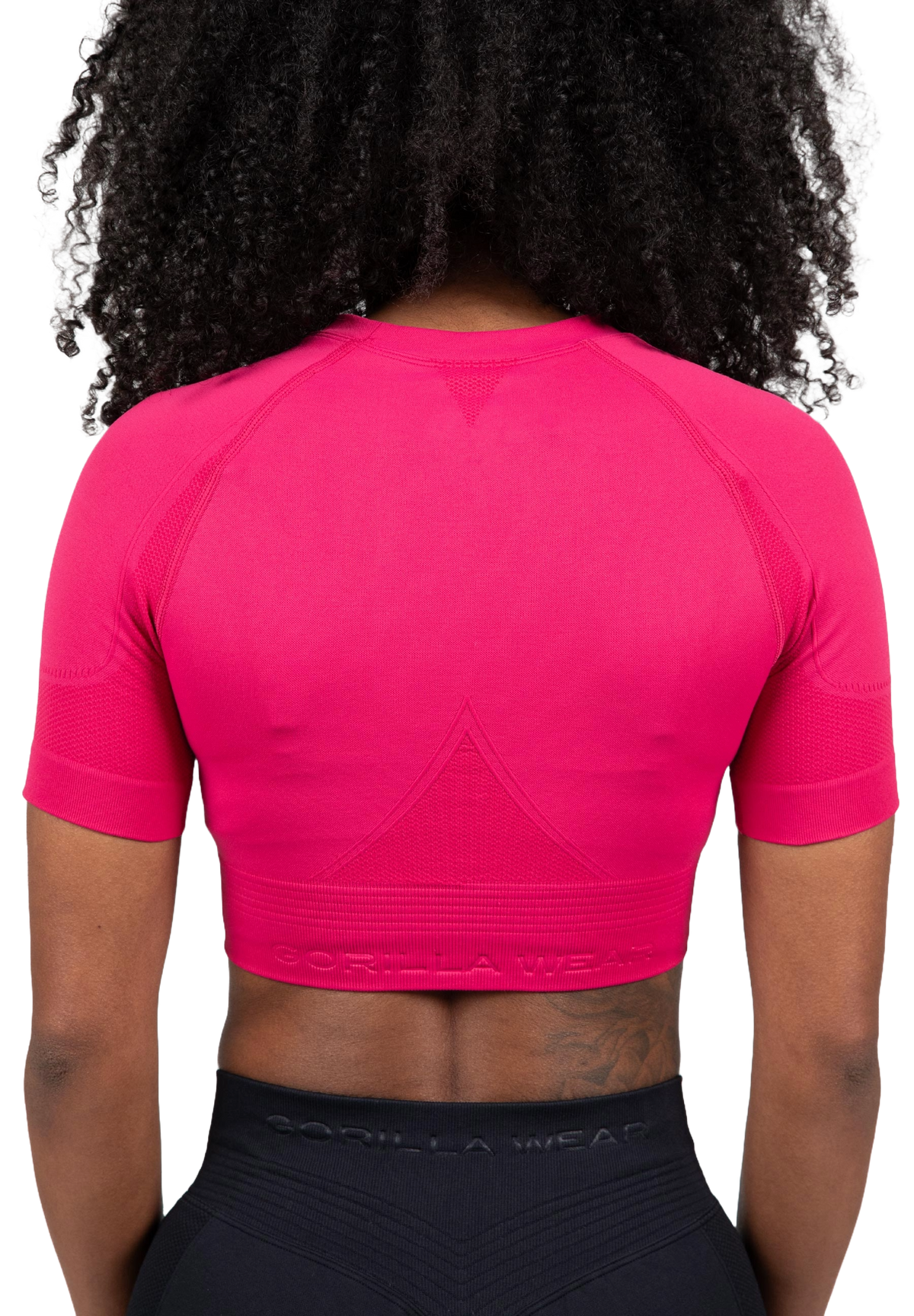 Gorilla Wear Whitney Seamless Crop Top, pink