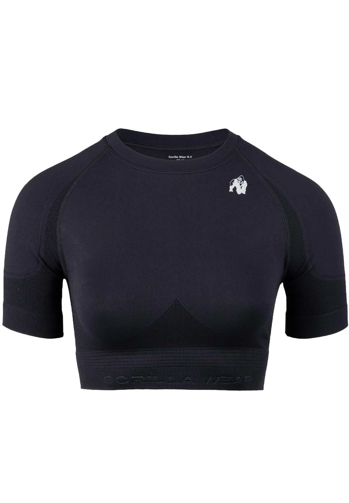 Gorilla Wear Whitney Seamless Crop Top, black
