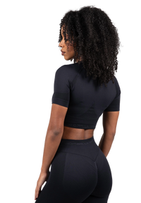 Gorilla Wear Whitney Seamless Crop Top, black
